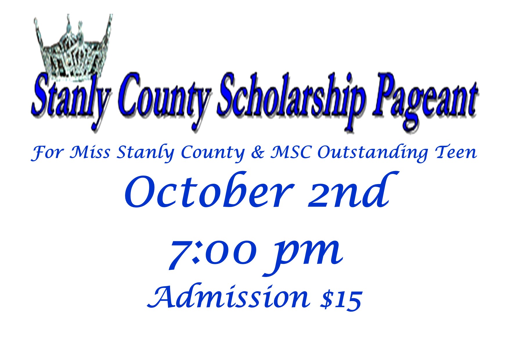 Miss Stanly County Pageant